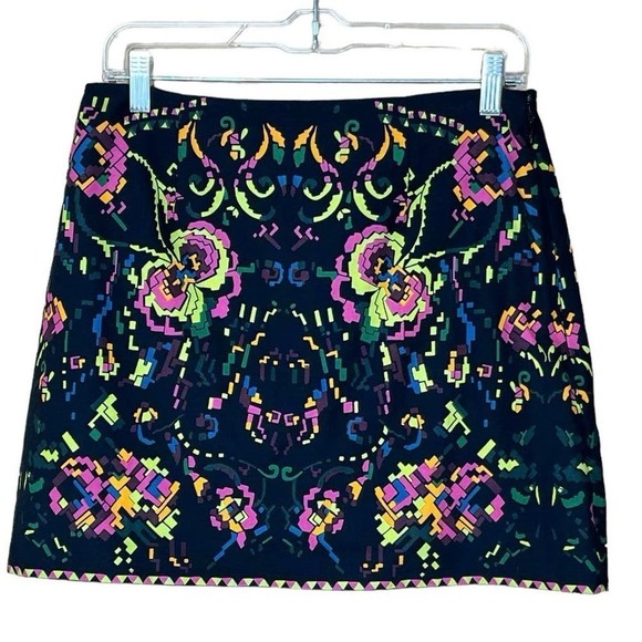 ASOS 100% Cotton Mini Skirt, Multicolored, Unique Design, Medium - Picture 1 of 7